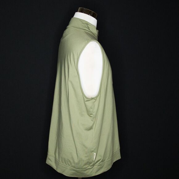 Men's Tom Beckbe Green Pullover 1/4 Zip Lightweight Vest Sz XL - Picture 5 of 7